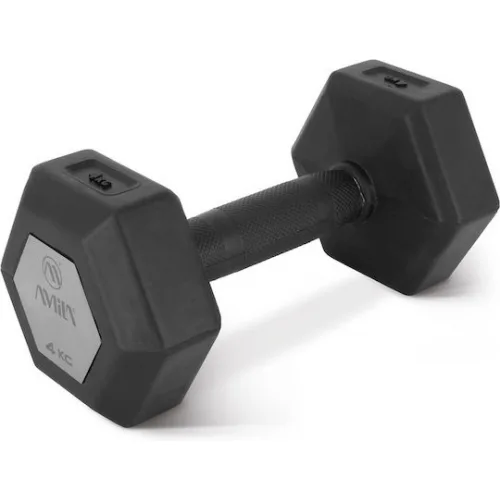 AMILA Βαράκι Εξάγωνο Λαστιχένιο 1 x 4kg