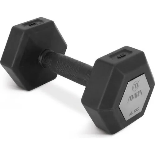 AMILA Βαράκι Εξάγωνο Λαστιχένιο 1 x 4kg