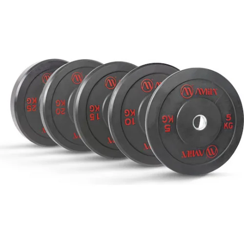 AMILA Δίσκος Ολυμπιακού Τύπου Λαστιχένιος 1 x 20kg Φ50mm