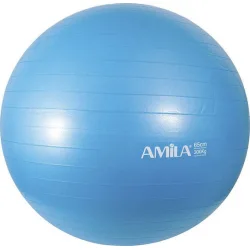 AMILA Μπάλα Pilates 55cm 0.95kg σε Μπλε Χρώμα