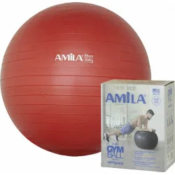 AMILA Μπάλα Pilates 65cm , 1.35kg σε Κόκκινο Χρώμα