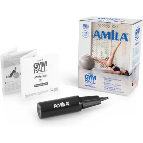 AMILA Μπάλα Pilates 65cm , 1.35kg σε Κόκκινο Χρώμα