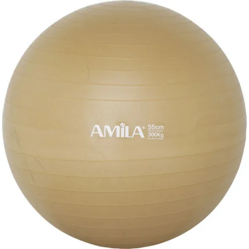 Μπάλα Γυμναστικής Amila Gymball 55cm Χρυσή Bulk