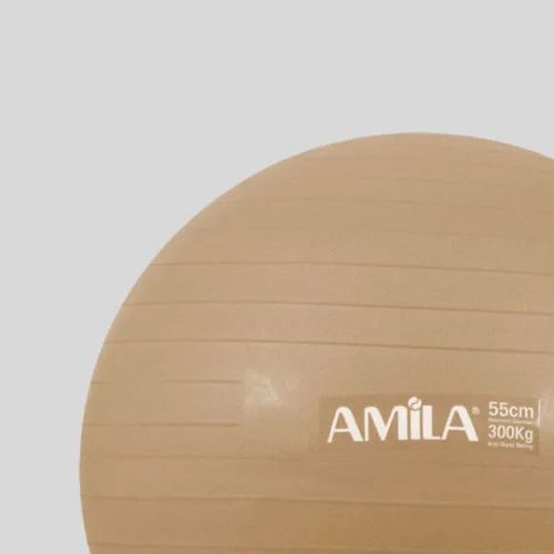 Μπάλα Γυμναστικής Amila Gymball 55cm Χρυσή Bulk