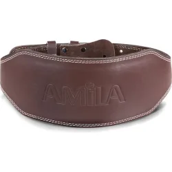 AMILA B Quality M Ζώνη Μέσης Άρσης Βαρών Δερμάτινη