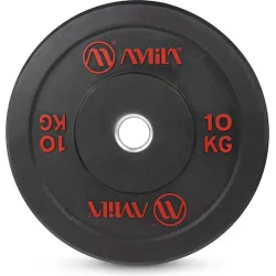 AMILA Δίσκος Ολυμπιακού Τύπου Λαστιχένιος 1 x 10kg Φ50mm