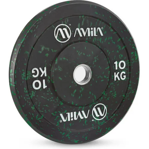 AMILA Splash Δίσκος Ολυμπιακού Τύπου Λαστιχένιος 1 x 10kg Φ50mm
