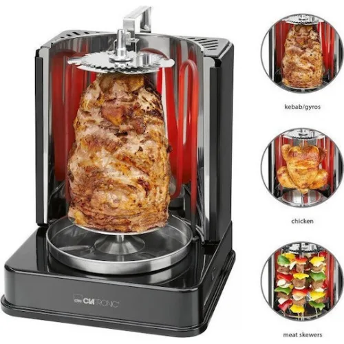 Clatronic DVG 3686 Ηλεκτρικό Grill 1400W Μαύρο