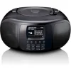 Lenco Φορητό Ηχοσύστημα με Ραδιόφωνο σε Μαύρο Χρώμα