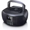 Lenco Φορητό Ηχοσύστημα με Ραδιόφωνο σε Μαύρο Χρώμα