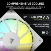 Corsair RS120 Case Fan με ARGB Φωτισμό και Σύνδεση 4-Pin PWM 3τμχ Λευκό