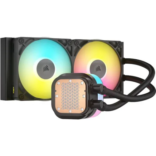 Corsair iCUE Link Titan 240 RX RGB Υδρόψυξη Επεξεργαστή Διπλού Ανεμιστήρα 120mm για Socket AM4/AM5/1700