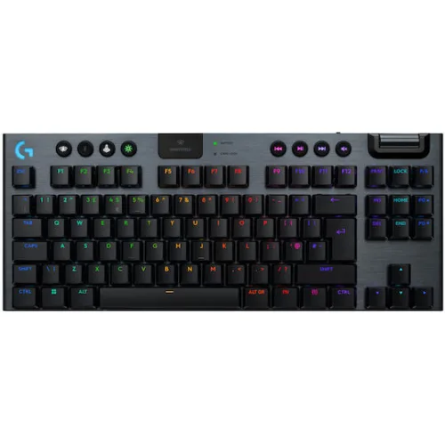 Logitech G915 X Lightspeed Ασύρματο Gaming Μηχανικό Πληκτρολόγιο Tenkeyless με GL Linear διακόπτες και RGB φωτισμό (Αγγλικό US)