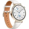 Huawei Watch GT 5 41mm Αδιάβροχο με Παλμογράφο (White Leather Strap)