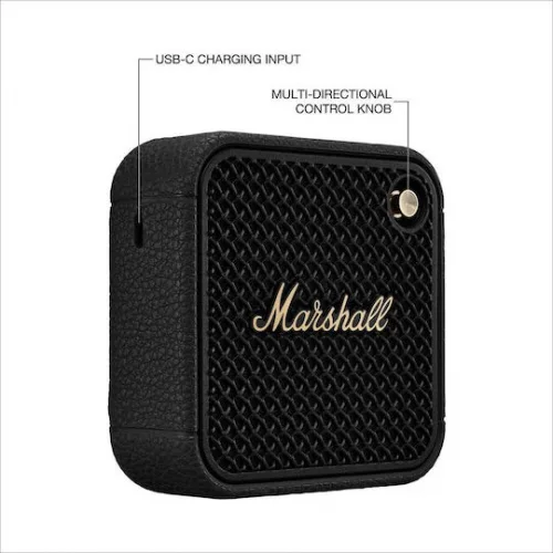 Marshall Willen II Αδιάβροχο Ηχείο Bluetooth 10W με Διάρκεια Μπαταρίας έως 17 ώρες Μαύρο