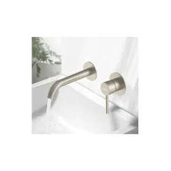 Bruno Σετ Μίκτης & Στόμιο Εντοιχισμού για Νιπτήρα Ασημί 5210131096147