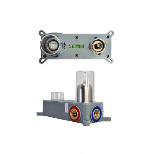 Bruno Σετ Μίκτης & Στόμιο Εντοιχισμού για Νιπτήρα Ασημί 5210131096147