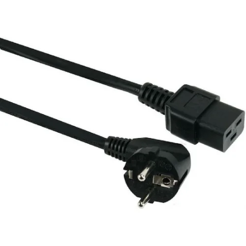 Powertech Schuko - IEC C19 Cable 1.8m Μαύρο CAB-P024