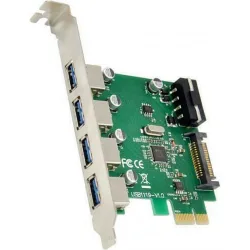 Powertech Κάρτα PCIe σε 4 θύρες USB 3.0