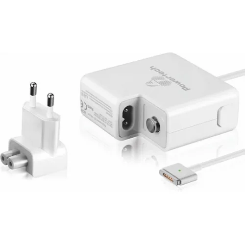 Powertech Φορτιστής Laptop 60W 16.5V 3.65A για Apple με Αντάπτορα Τροφοδοσίας