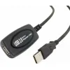 Powertech USB 2.0 Cable USB-A male - USB-A female Μαύρο 25m CAB-U056