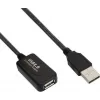Powertech USB 2.0 Cable USB-A male - USB-A female Μαύρο 25m CAB-U056