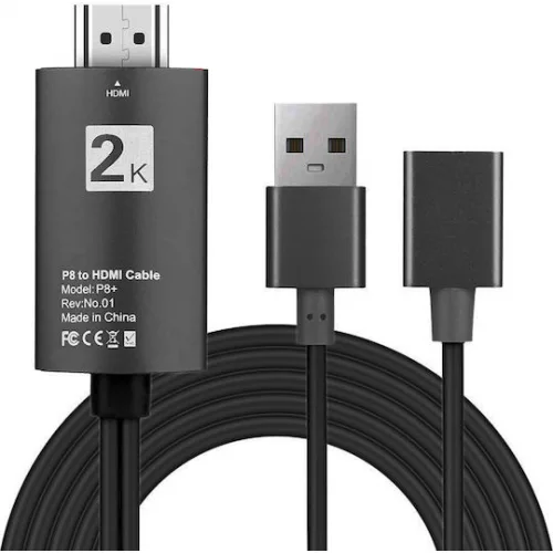 Powertech Cable HDMI male - USB-A female 1m