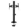 Brateck LDT40-G02 Βάση Γραφείου για 2 Οθόνες έως 32" με Βραχίονα
