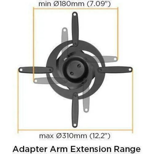 Brateck Βάση Projector Οροφής EPB-2 με Μέγιστο Φορτίο 15kg Μαύρη Brateck Βάση Projector Οροφής EPB-2 με Μέγιστο Φορτίο 15kg Μαύρη