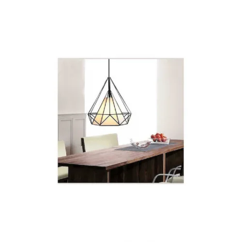 Powertech Κρεμαστό Φωτιστικό Λευκό με Ντουί E27 27x30εκ.