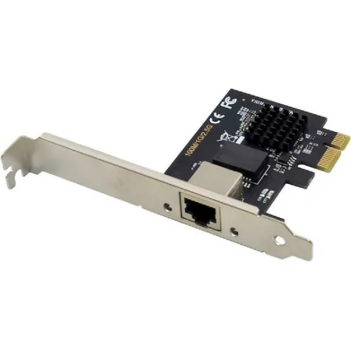 Powertech Ενσύρματη Κάρτα Δικτύου Gigabit (2.5Gbps) Ethernet PCI-e