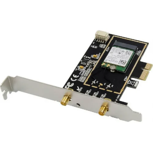 Powertech Ασύρματη Κάρτα Δικτύου Wi‑Fi 5 PCI-e