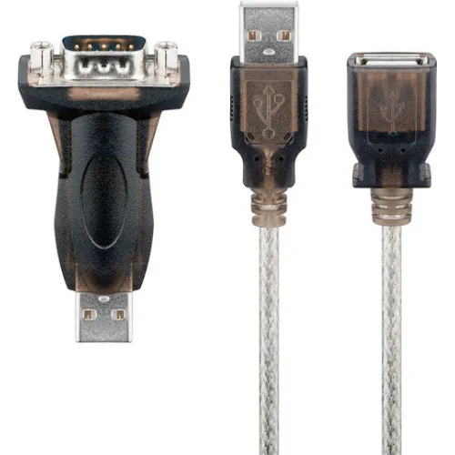 Goobay USB 2.0 Cable USB-A male - USB-A female Διάφανο 1.5m (93128)