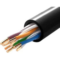 Powertech U/UTP Cat.5e Καλώδιο Δικτύου Ethernet χωρίς ακροδέκτες 305m Μαύρο