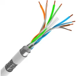 Powertech S/FTP Cat.6 Καλώδιο Δικτύου Ethernet χωρίς ακροδέκτες 305m Γκρι 1τμχ