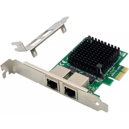 Powertech Ενσύρματη Κάρτα Δικτύου Gigabit (1Gbps) Ethernet PCI-e
