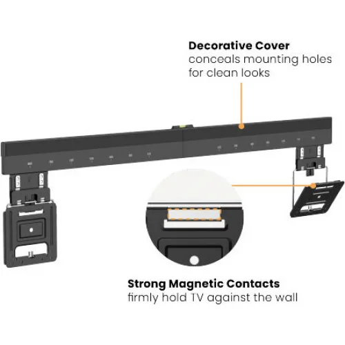 Brateck LED-1948 LED-1948 Βάση Τηλεόρασης Τοίχου έως 100" και 75kg