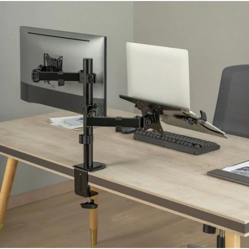 Brateck Βάση Γραφείου Οθόνης έως 32" με Βραχίονα (LDT66-C024ML)
