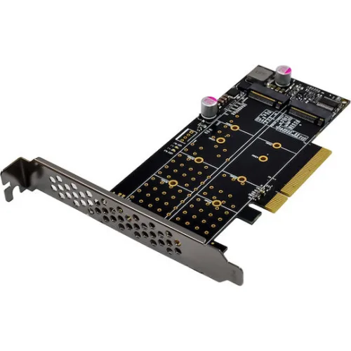 Powertech Κάρτα PCIe σε 2 θύρες M.2
