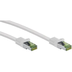 Goobay S/FTP Cat.8.1 Καλώδιο Δικτύου Ethernet 10m Λευκό 1τμχ