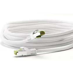 Goobay S/FTP Cat.8.1 Καλώδιο Δικτύου Ethernet 10m Λευκό 1τμχ