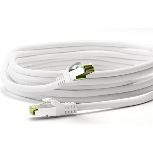 Goobay S/FTP Cat.8.1 Καλώδιο Δικτύου Ethernet 10m Λευκό 1τμχ