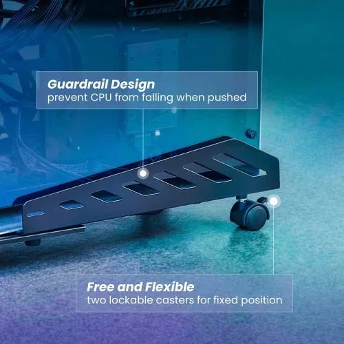 Brateck Βάση Δαπέδου Υπολογιστή με Ροδάκια (CPB-24)