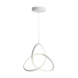 Powertech Κρεμαστό Φωτιστικό Λευκό LED με Φυσικό Λευκό Φως 22x22x100εκ.