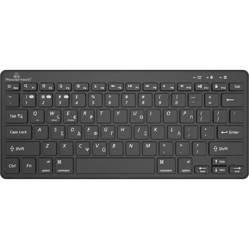 Powertech PT-1153 Ασύρματο Bluetooth Πληκτρολόγιο Ελληνικό