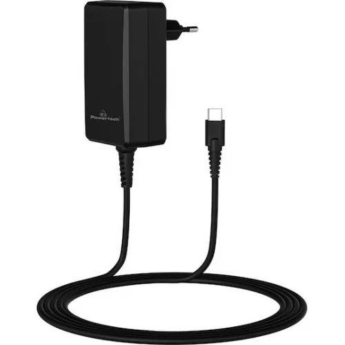 Powertech USB-C Universal Φορτιστής Laptop 90W με Αποσπώμενο Καλώδιο Τροφοδοσίας
