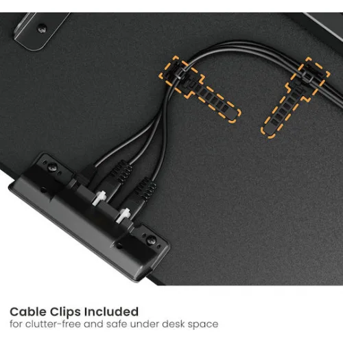 Brateck Πτυσσόμενος Σκελετός Επίπλου από Μέταλλο Κατάλληλος για Γραφείο Μαύρο 145x60x70cm