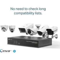 TP-LINK v1 Καταγραφικό NVR 4 Καναλιών με Ανάλυση 4K VIGI NVR1004H-4P