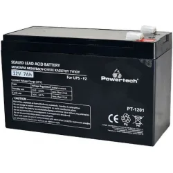 Powertech Μπαταρία UPS με Χωρητικότητα 7Ah και Τάση 12V PT-1201 1τμχ