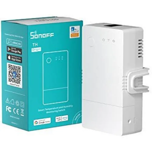 Sonoff Όργανο Μέτρησης Ηλεκτρολογικού Πίνακα Έξυπνο Ρελέ Wifi (230v/16a) Με Είσοδο Αισθητήρα THR320